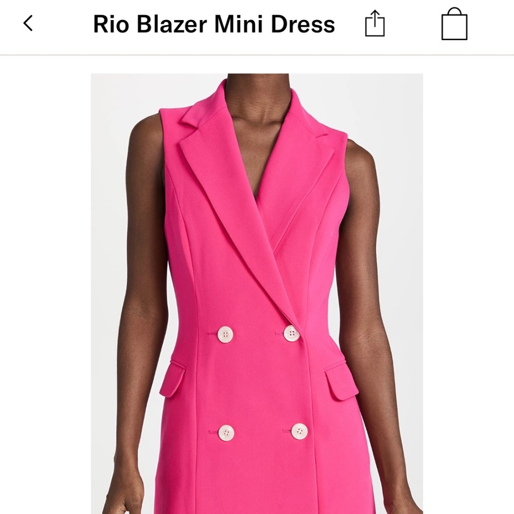 Black Halo Rio Blazer Mini Dress